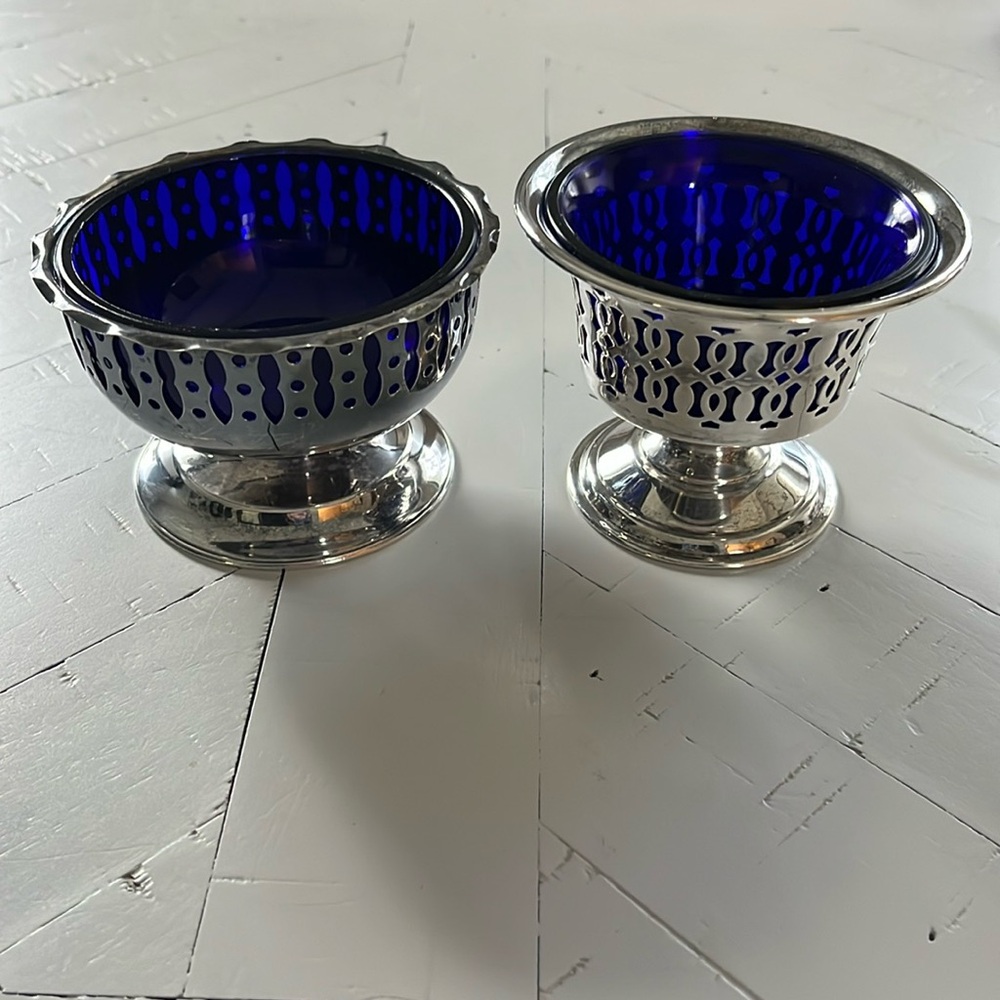 Vintage Silver Plated Yeoman Sugar Bowls.